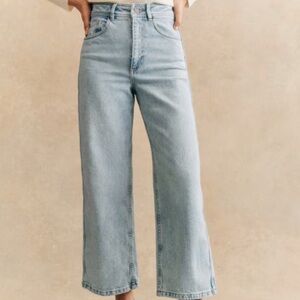 Sezane crop denim